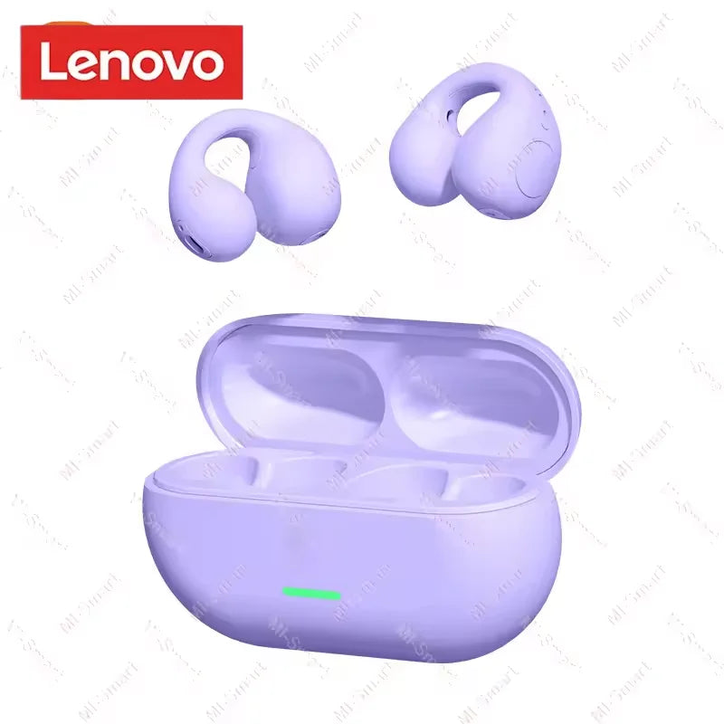 Original Lenovo T75 Sound Quality Wireless Headphones Bone Conduction Sports Bluetooth Earphones 9D HiFi sound Touch control