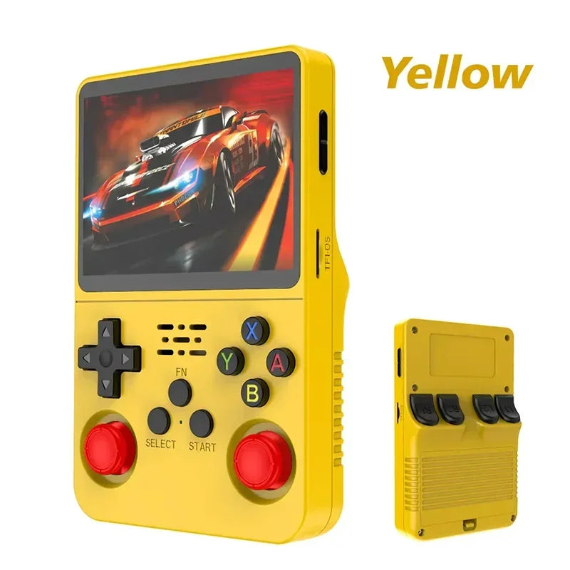R36S Retro Handheld Game Console - 3.5 Inch IPS Screen, 64GB/128GB/256GB, Portable Gaming Device with Built-in Games