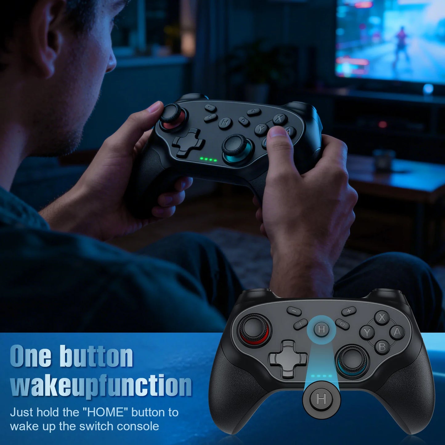 Gamepads For Nintendo Switch/Pro/OLED/PC Console Control Wireless Blue-tooth Vibration Turbo Game Joystick Controller