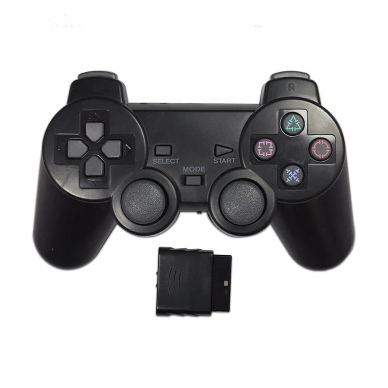 Transparent Color  Wireless Gamepad For PS2  2.4G Vibration Joystick Blutooth Controller compatible For Playstation 2 Joypad