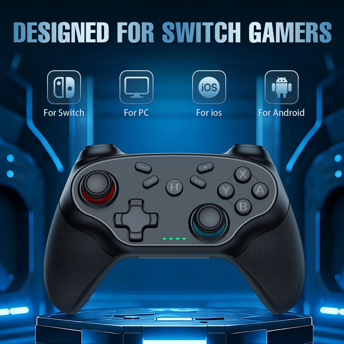 Gamepads For Nintendo Switch/Pro/OLED/PC Console Control Wireless Blue-tooth Vibration Turbo Game Joystick Controller