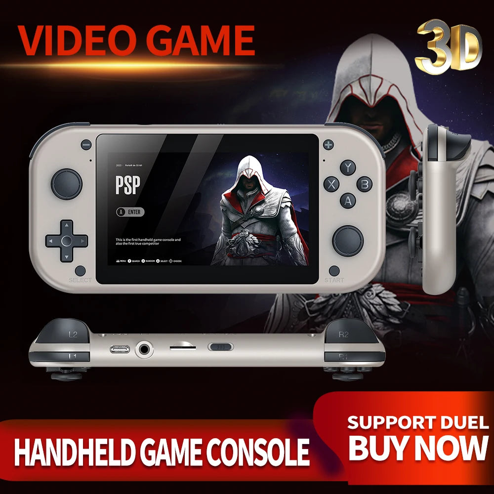 M17 Retro Handheld Video Game Console 4.3 Inch Screen Portable Pocket Player with 25 Emulators 64G128G 30000+ Games EmuELEC