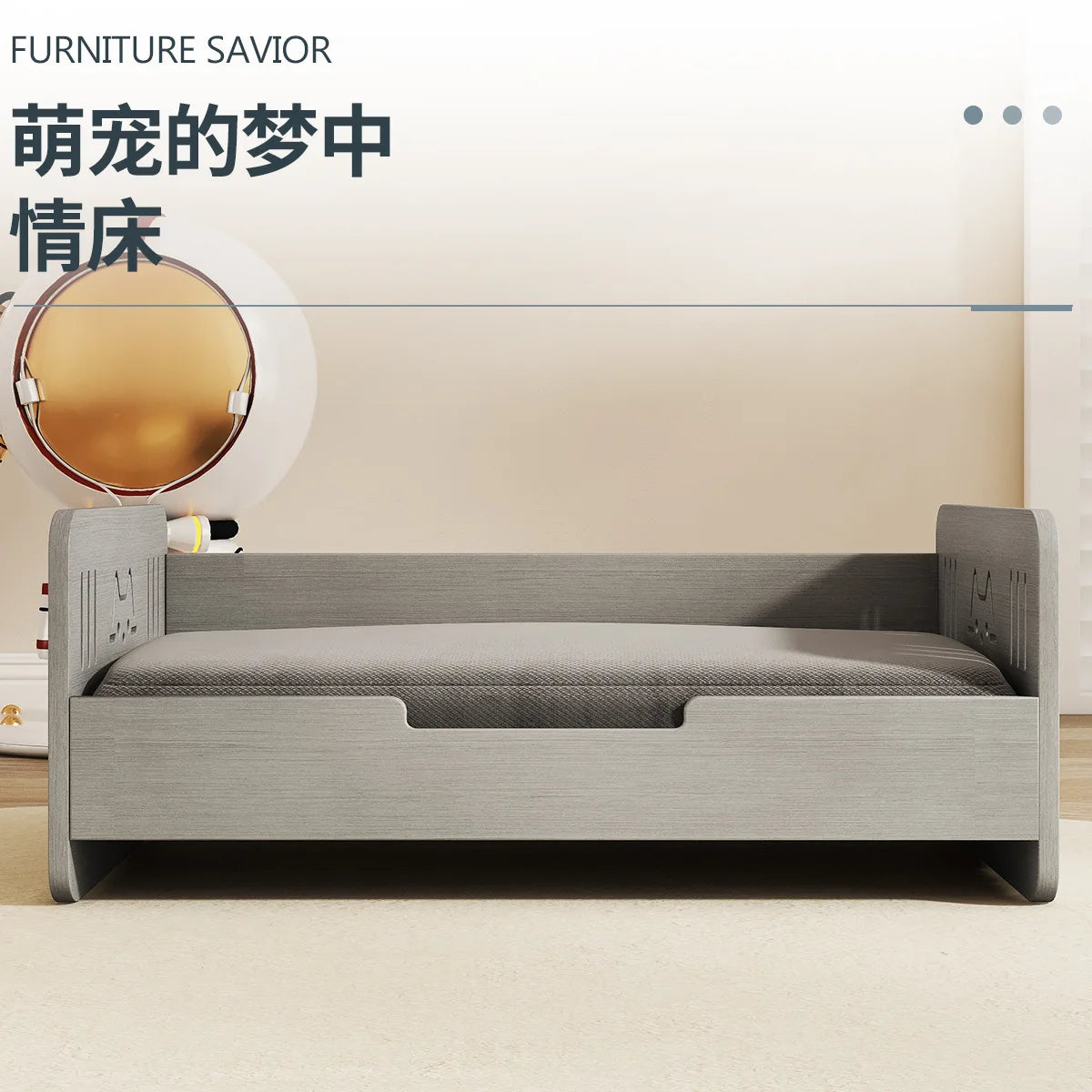 Solid Wood Pet Sofa Four-season Universal Cat Nest Simple Style Removable And Washable Dog Nest Off The Ground Moisture-proof Do