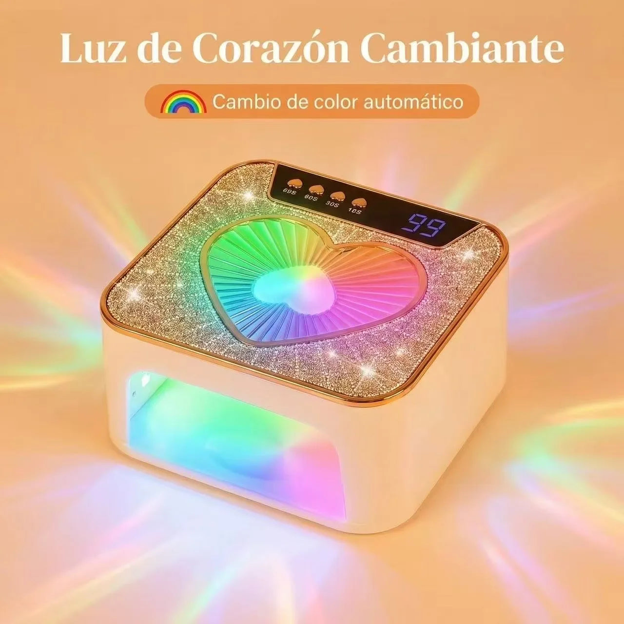 Uv for Gel Nails 288W Uv Nail Lamp with 36 Led Beads for Gel Polish with Lcd Display, Automatic Sensor and 4 Timer Settings, Professional Nail Lamp
