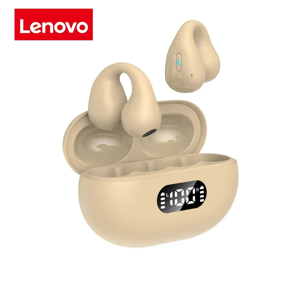 Original Lenovo T75 Sound Quality Wireless Headphones Bone Conduction Sports Bluetooth Earphones 9D HiFi sound Touch control