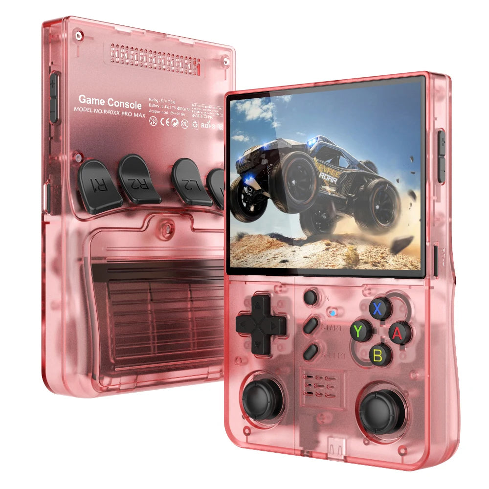 FUNKIDDY R40XX Pro Max Handheld Game Console – 4.2” IPS Screen, 4000mAh Battery, Built-in Wi-Fi, Retro Gaming Console for Kids