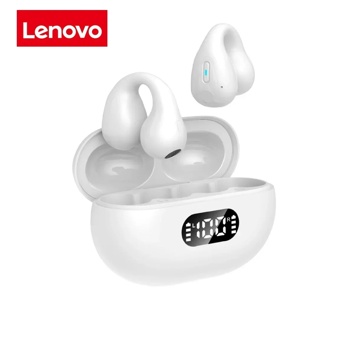 Original Lenovo T75 Sound Quality Wireless Headphones Bone Conduction Sports Bluetooth Earphones 9D HiFi sound Touch control