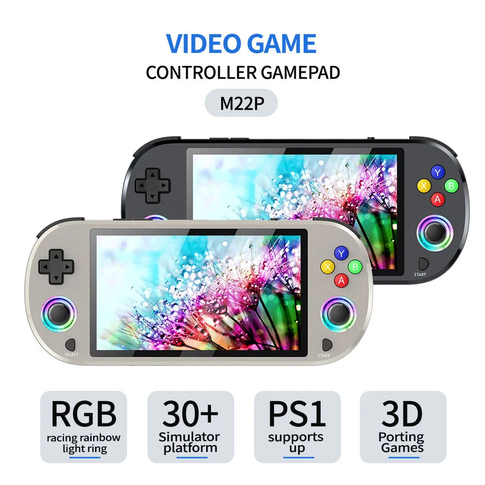 M28 Game Console for PS2, M22 M27 M17 Retro Video Game Player 50000+games Big Screen for PSP N64 Sega Gifts for Children  Friend