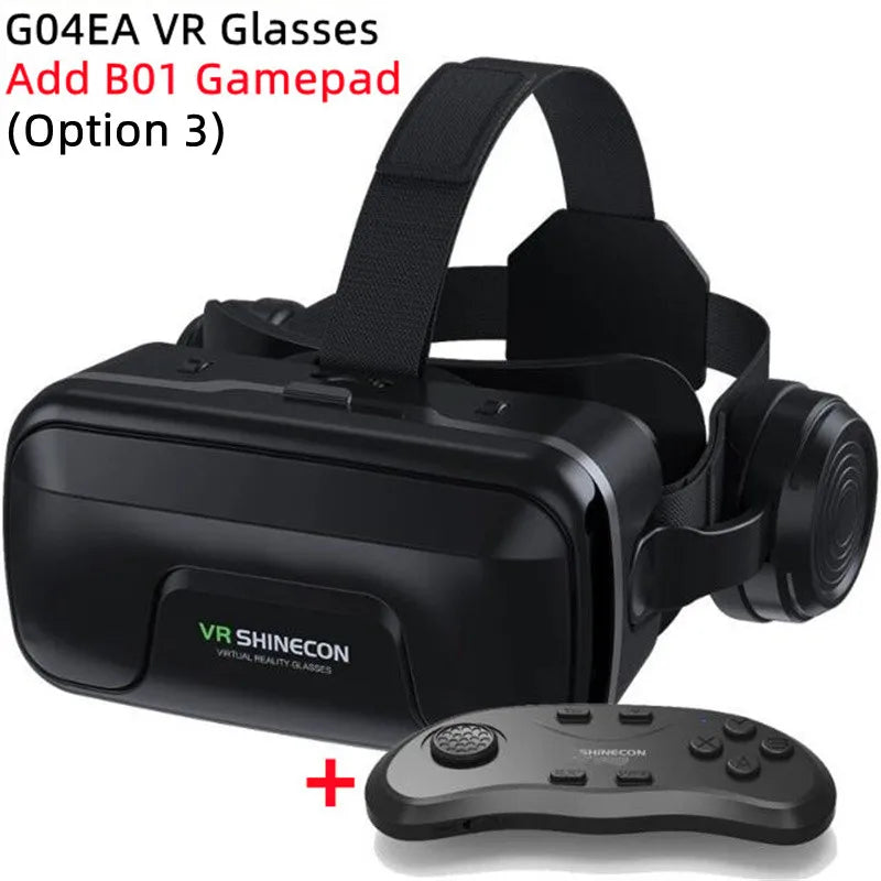 Original Virtual Reality VR Glasses Box Stereo 3D Video Google Cardboard VR Headset Helmet for Cellhone Max 7.2",Support Gamepad