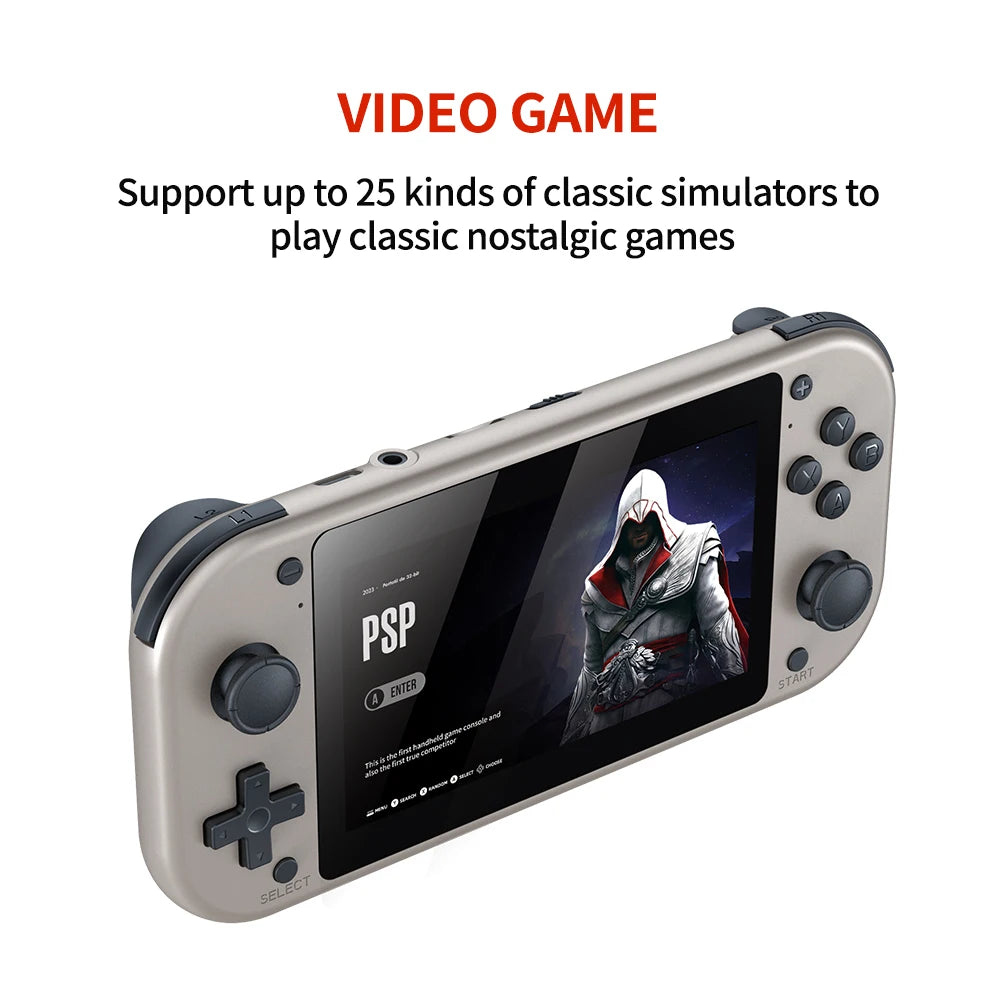 M17 Retro Handheld Video Game Console 4.3 Inch Screen Portable Pocket Player with 25 Emulators 64G128G 30000+ Games EmuELEC
