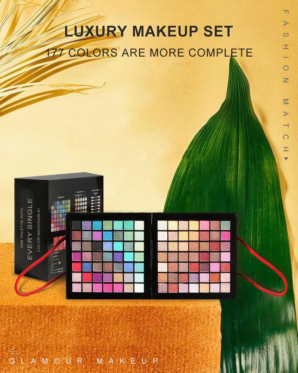 New Multi-function Makeup Kit Full Set Box For Women Waterproof Eyeshadow Lips Blush Foundation Beginner Travel Portable Palette