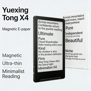 XTEINK X4 e-book reader, e-ink screen, magnetic, lightweight, 4.3-inch, 220ppi, portable e-book reader, ultra-thin, 650mAh, 16GB