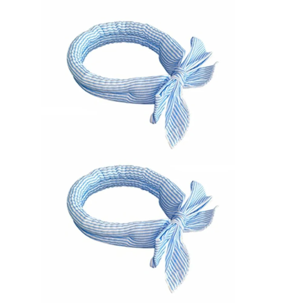 2Pcs Cute Print Pet Cooling Ice Scarf Breathable Towel Fast Cooling Pet Cool Neck Ring Ice Towel Reusable Dog Cooling Collar