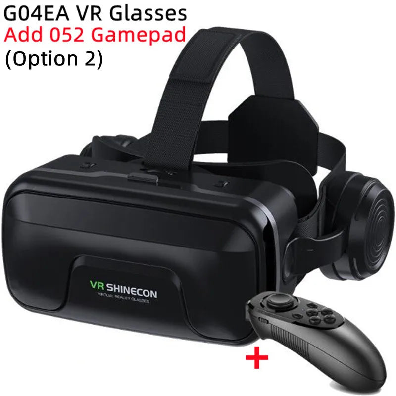 Original Virtual Reality VR Glasses Box Stereo 3D Video Google Cardboard VR Headset Helmet for Cellhone Max 7.2",Support Gamepad