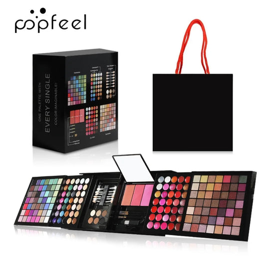 New Multi-function Makeup Kit Full Set Box For Women Waterproof Eyeshadow Lips Blush Foundation Beginner Travel Portable Palette