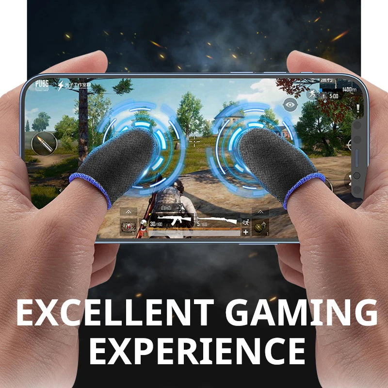 20pair Gaming Finger Sleeve Breathable Fingertips For PUBG Games Anti-Sweat Touch Screen Finger Cots Cover Sensitive Touch Glove