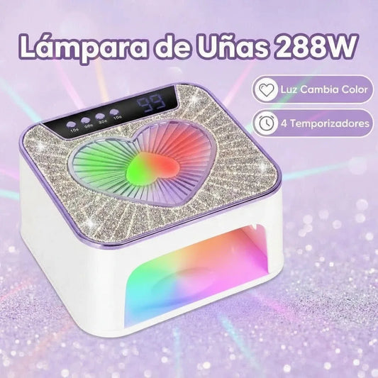 Uv for Gel Nails 288W Uv Nail Lamp with 36 Led Beads for Gel Polish with Lcd Display, Automatic Sensor and 4 Timer Settings, Professional Nail Lamp
