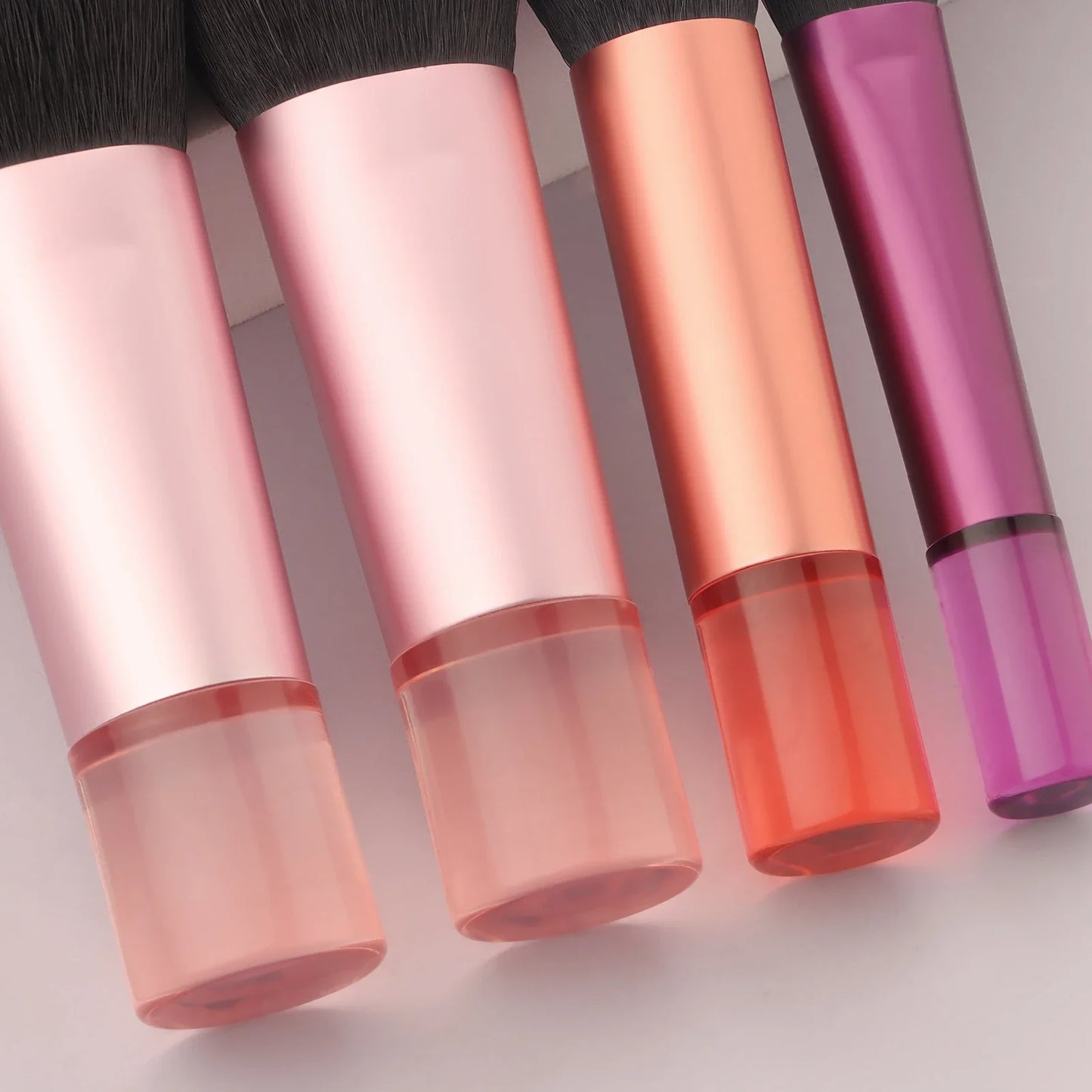 10pcs Makeup Brush Sets,Plastic mini with bag multifunctional Makeup Brush at home or On-the-Go Brush Professional Makeup tool