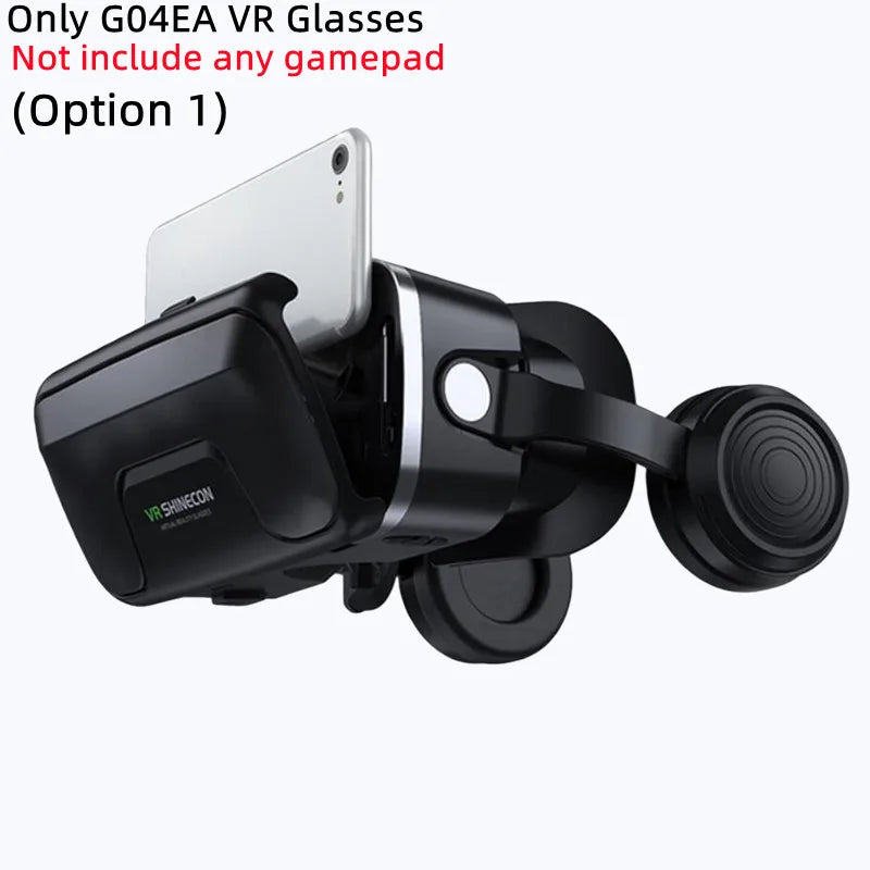 Original Virtual Reality VR Glasses Box Stereo 3D Video Google Cardboard VR Headset Helmet for Cellhone Max 7.2",Support Gamepad