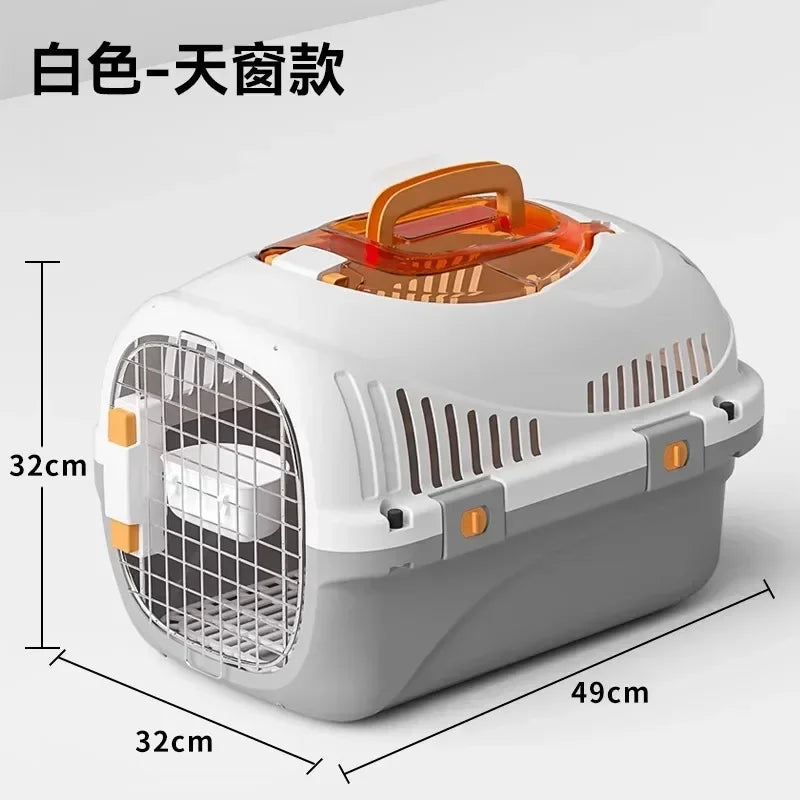 Portable Durable Pet Travel Car Cage Check Box for Cats And Dogs out Check Box