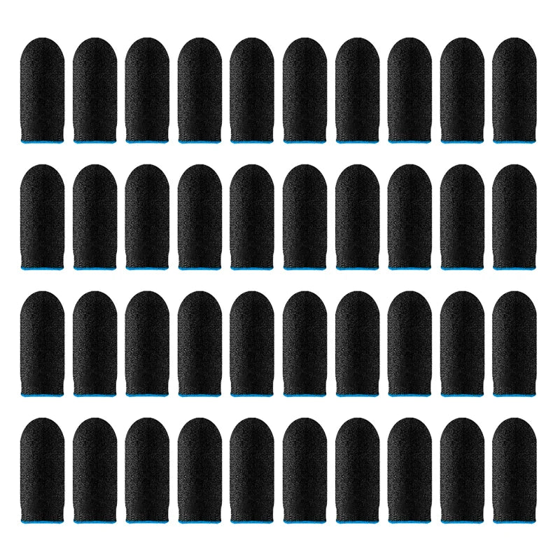 20pair Gaming Finger Sleeve Breathable Fingertips For PUBG Games Anti-Sweat Touch Screen Finger Cots Cover Sensitive Touch Glove