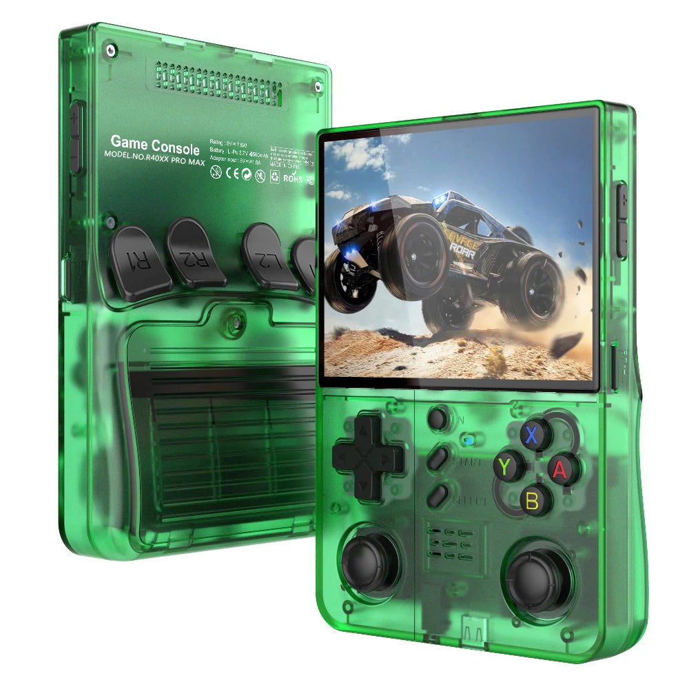 FUNKIDDY R40XX Pro Max Handheld Game Console – 4.2” IPS Screen, 4000mAh Battery, Built-in Wi-Fi, Retro Gaming Console for Kids