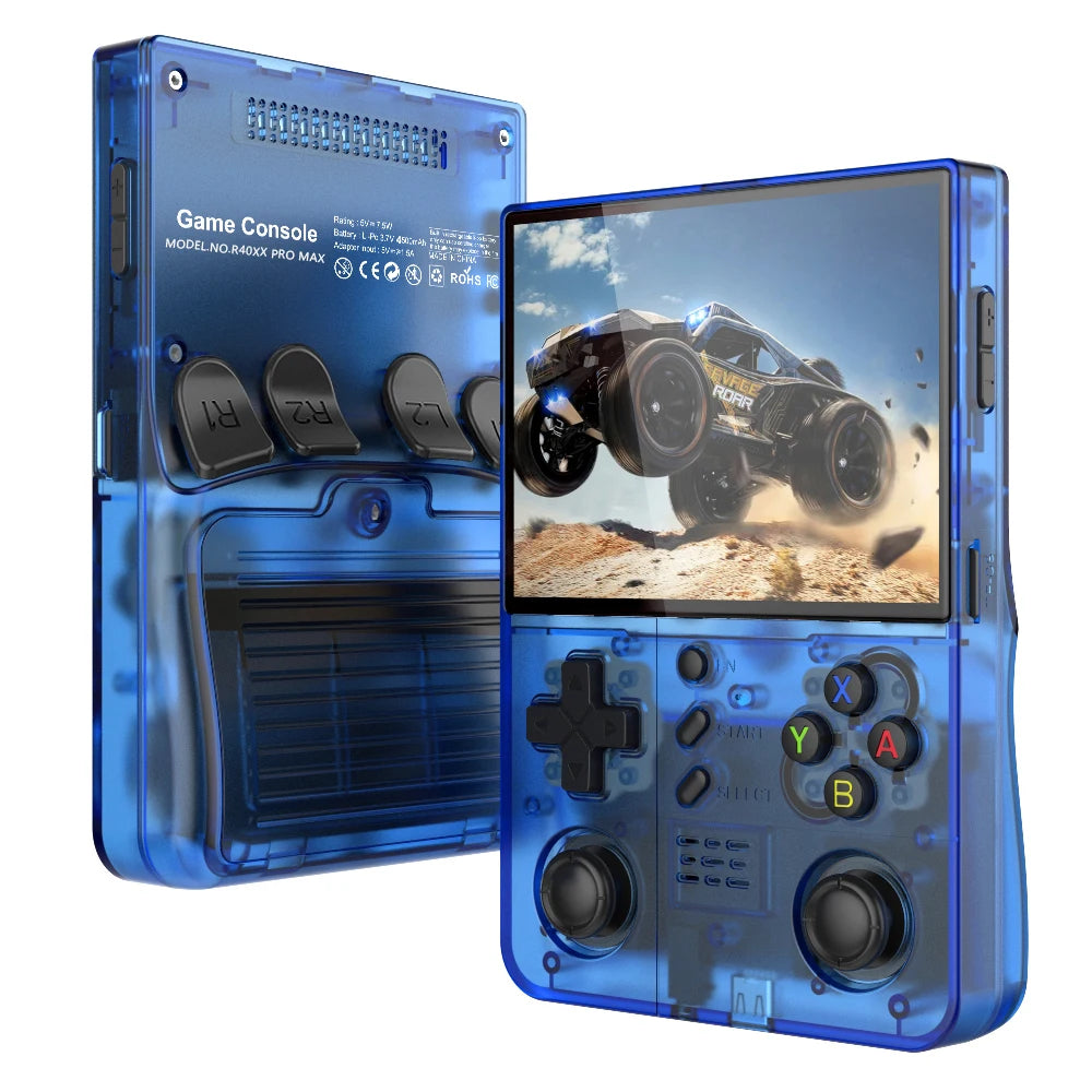 FUNKIDDY R40XX Pro Max Handheld Game Console – 4.2” IPS Screen, 4000mAh Battery, Built-in Wi-Fi, Retro Gaming Console for Kids
