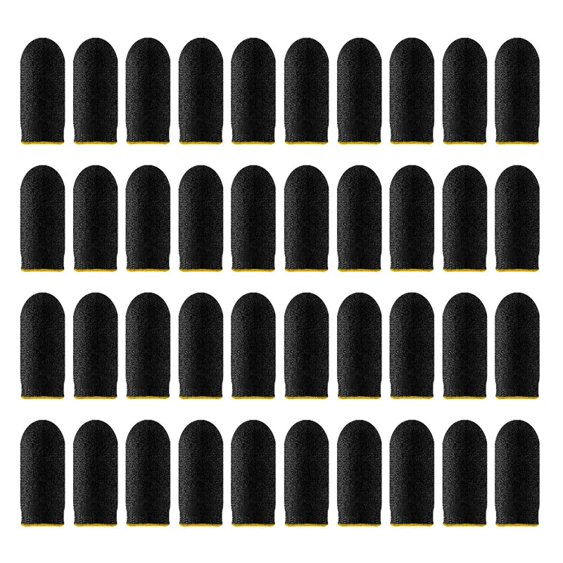 20pair Gaming Finger Sleeve Breathable Fingertips For PUBG Games Anti-Sweat Touch Screen Finger Cots Cover Sensitive Touch Glove