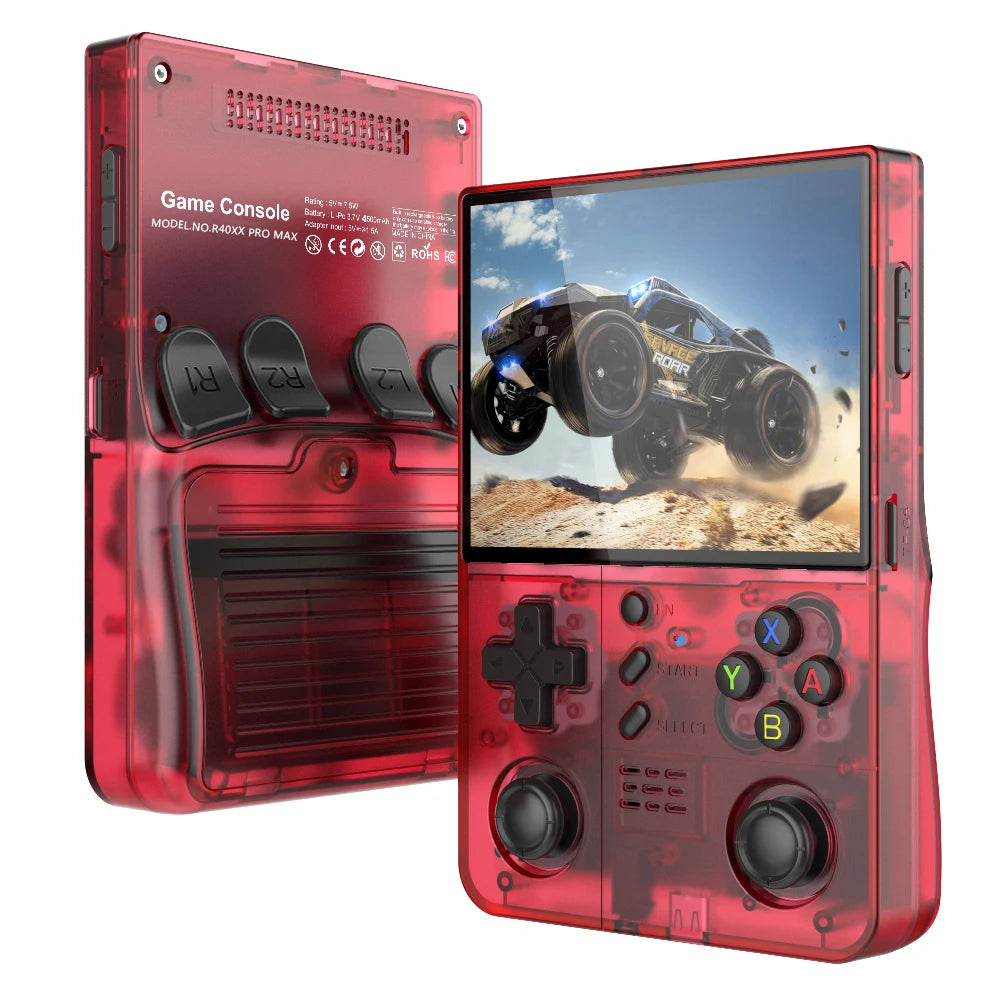 FUNKIDDY R40XX Pro Max Handheld Game Console – 4.2” IPS Screen, 4000mAh Battery, Built-in Wi-Fi, Retro Gaming Console for Kids