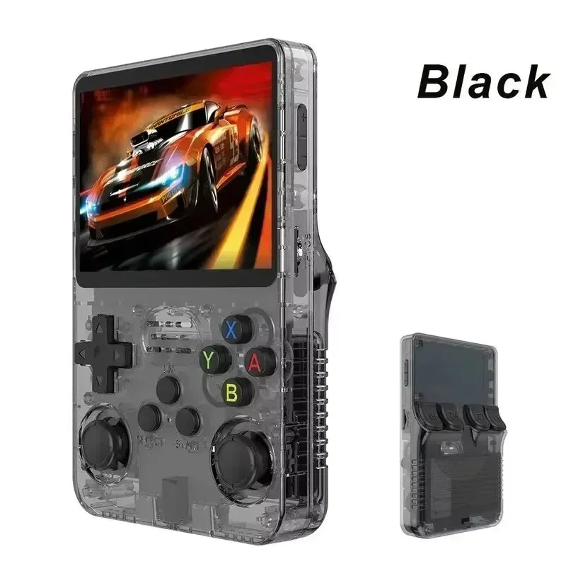 R36S Retro Handheld Game Console - 3.5 Inch IPS Screen, 64GB/128GB/256GB, Portable Gaming Device with Built-in Games