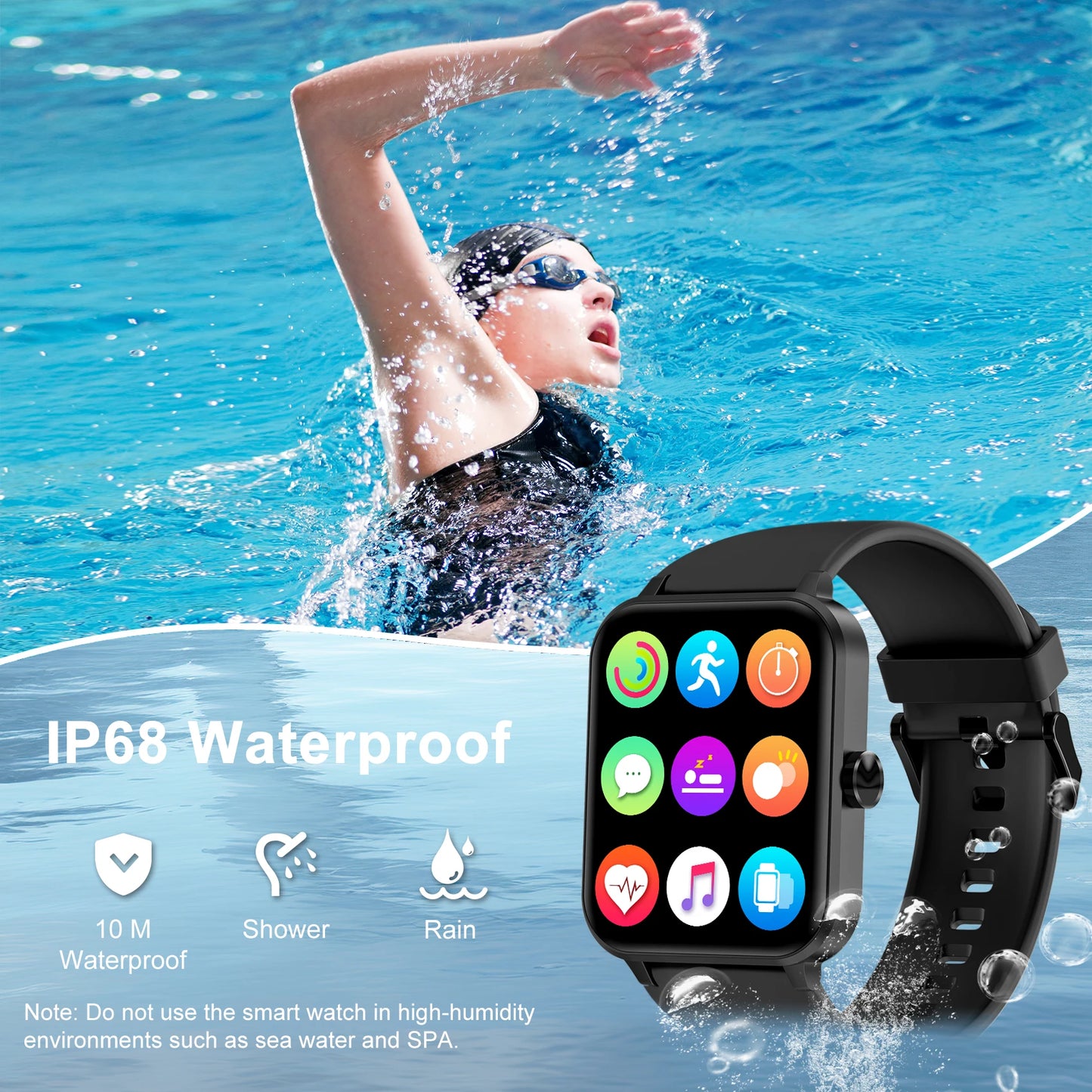 Blackview C20Pro/R30/R10/W50/R1/X1/R9 Smartwatch HD Screen Health Monitoring Bluetooth Call Watches for Men Women Gift