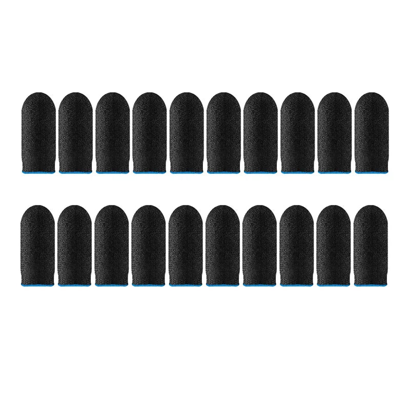 20pair Gaming Finger Sleeve Breathable Fingertips For PUBG Games Anti-Sweat Touch Screen Finger Cots Cover Sensitive Touch Glove