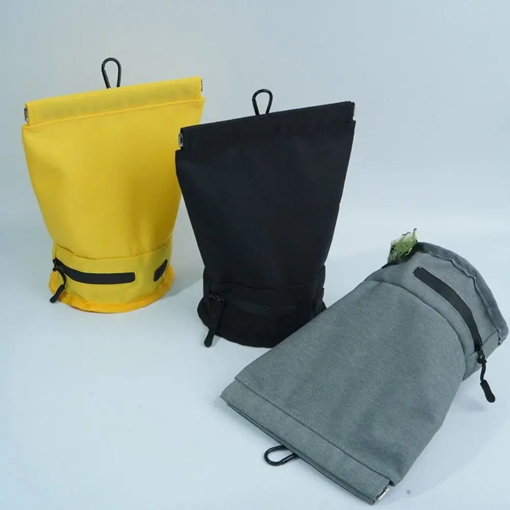Portable Waterproof Pet Poop Scooper Bag Oxford Hanging Dog Poop Bag Carrier with Hook Dog Garbage Holder Shopping