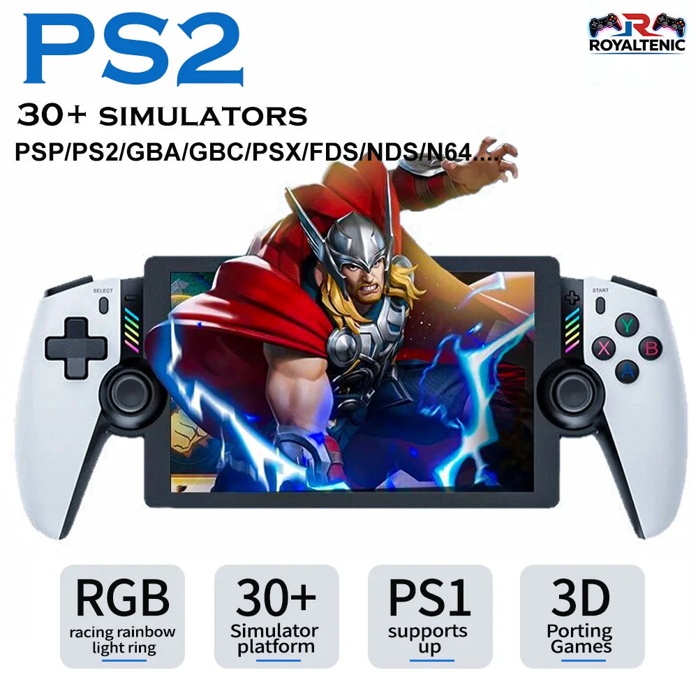 M28 Game Console for PS2, M22 M27 M17 Retro Video Game Player 50000+games Big Screen for PSP N64 Sega Gifts for Children  Friend