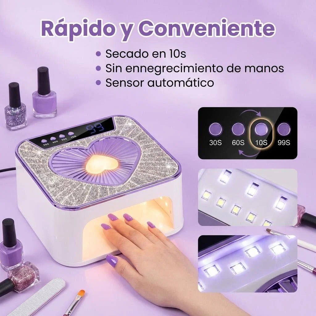 Uv for Gel Nails 288W Uv Nail Lamp with 36 Led Beads for Gel Polish with Lcd Display, Automatic Sensor and 4 Timer Settings, Professional Nail Lamp