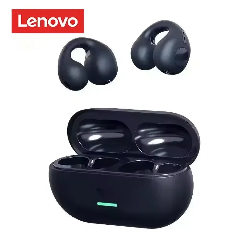 Original Lenovo T75 Sound Quality Wireless Headphones Bone Conduction Sports Bluetooth Earphones 9D HiFi sound Touch control