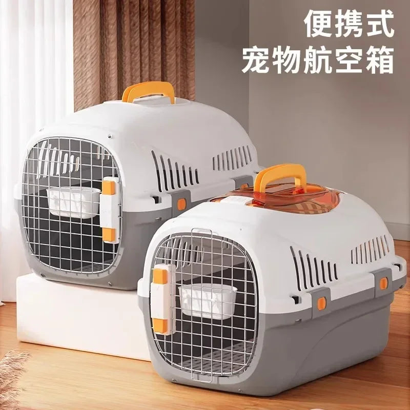 Portable Durable Pet Travel Car Cage Check Box for Cats And Dogs out Check Box