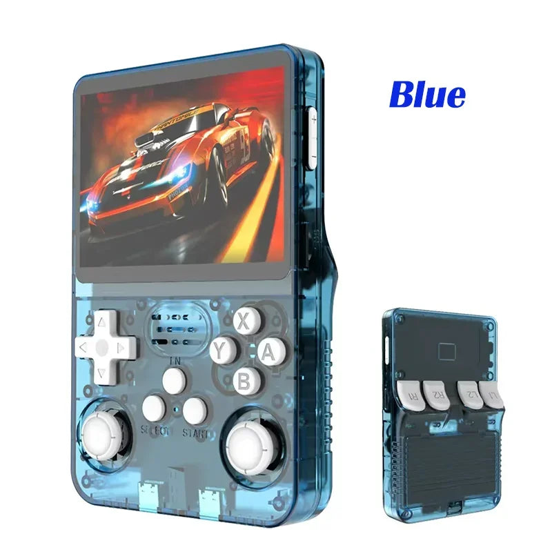 R36S Retro Handheld Game Console - 3.5 Inch IPS Screen, 64GB/128GB/256GB, Portable Gaming Device with Built-in Games