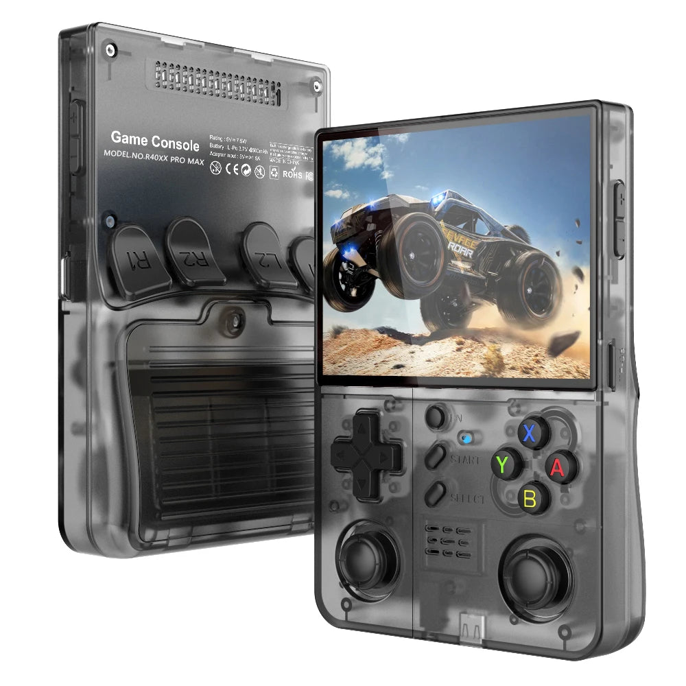 FUNKIDDY R40XX Pro Max Handheld Game Console – 4.2” IPS Screen, 4000mAh Battery, Built-in Wi-Fi, Retro Gaming Console for Kids