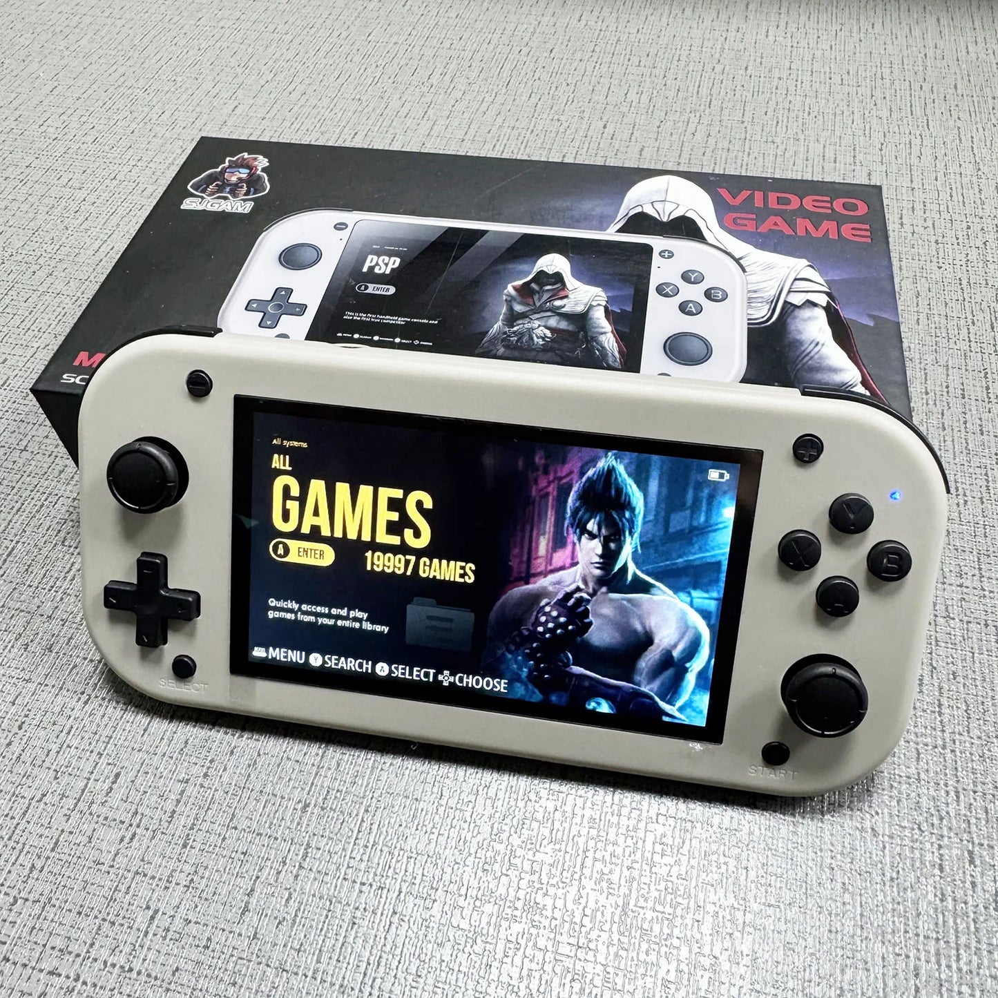 M28 Game Console for PS2, M22 M27 M17 Retro Video Game Player 50000+games Big Screen for PSP N64 Sega Gifts for Children  Friend