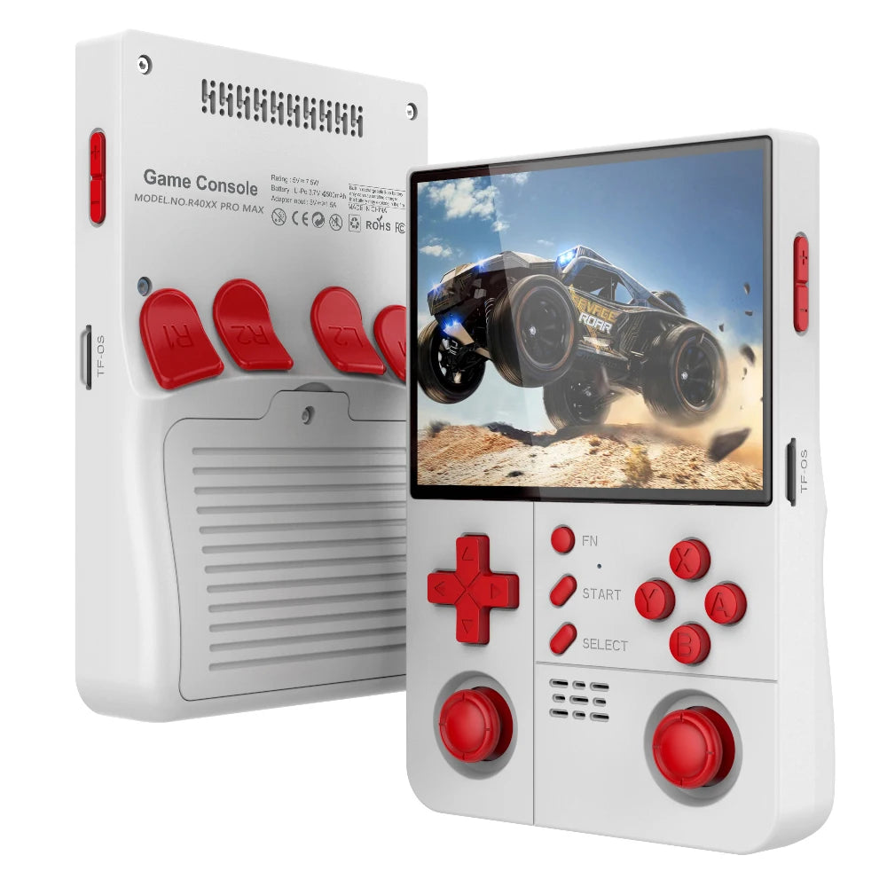 FUNKIDDY R40XX Pro Max Handheld Game Console – 4.2” IPS Screen, 4000mAh Battery, Built-in Wi-Fi, Retro Gaming Console for Kids