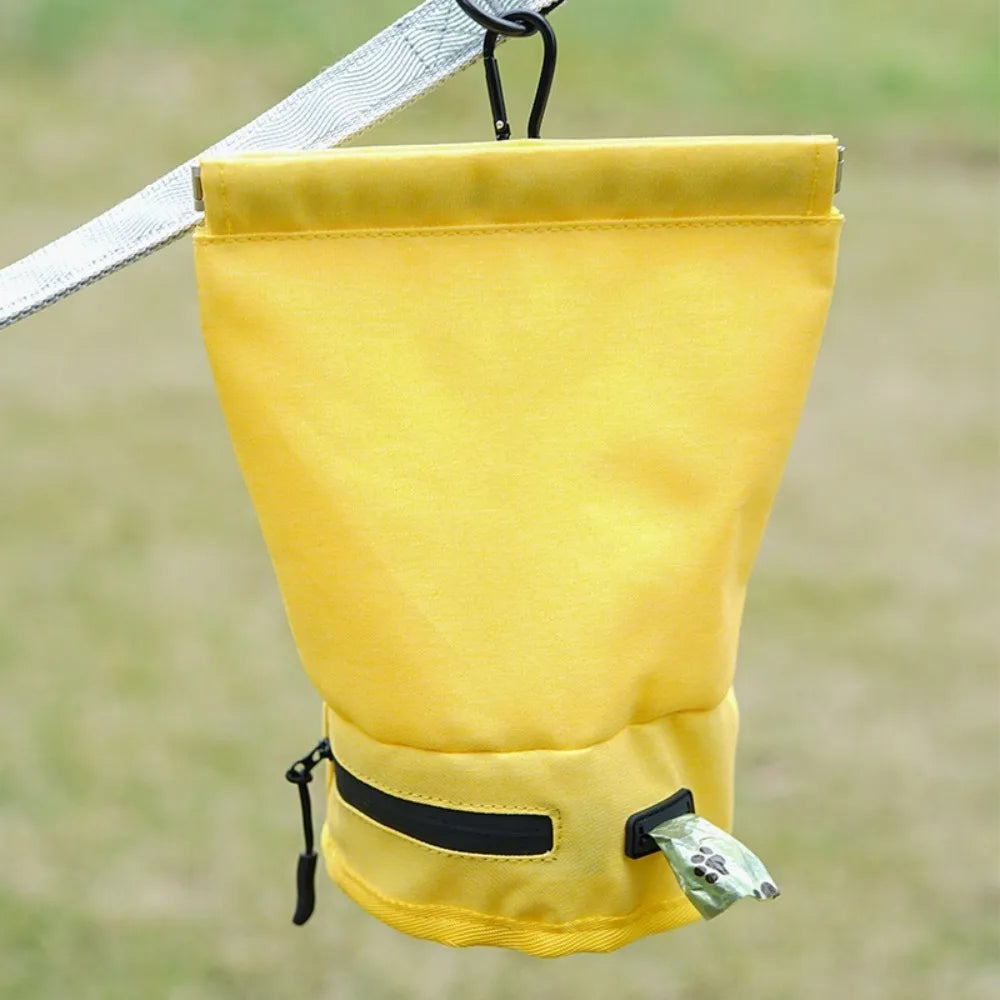 Portable Waterproof Pet Poop Scooper Bag Oxford Hanging Dog Poop Bag Carrier with Hook Dog Garbage Holder Shopping